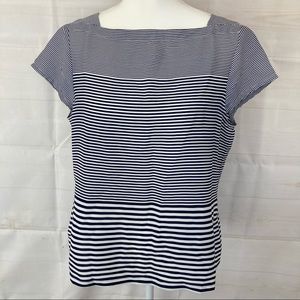 Loft striped boatneck top Size LP